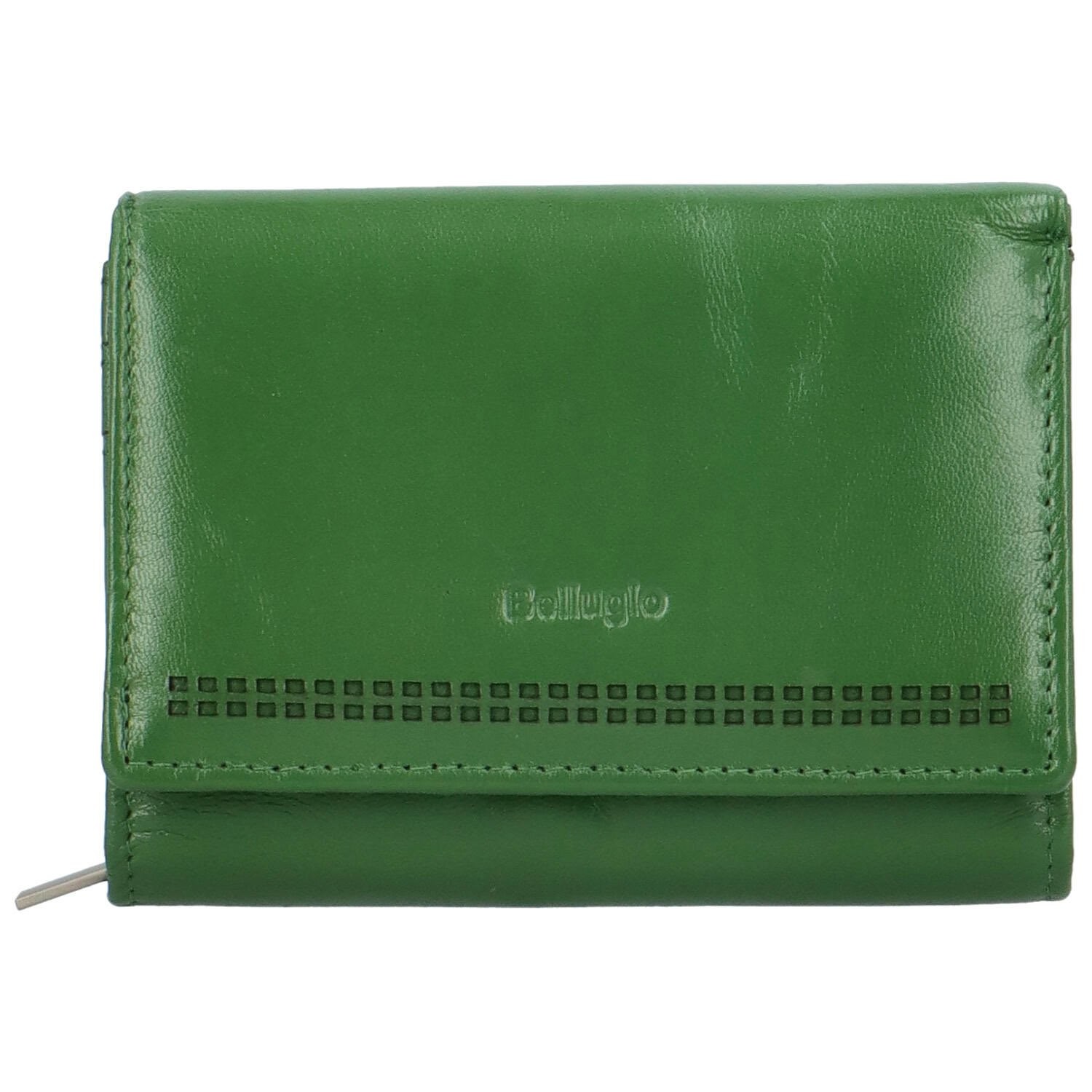 Dámská kožená peněženka zelená - Bellugio Glorgia zelená