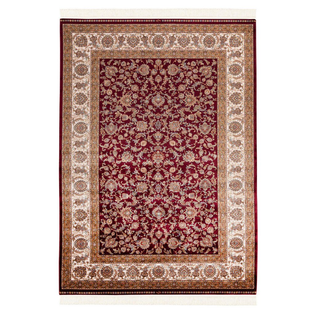 TKANÝ KOBEREC, 140/200 cm, krémová, červená, světle hnědá