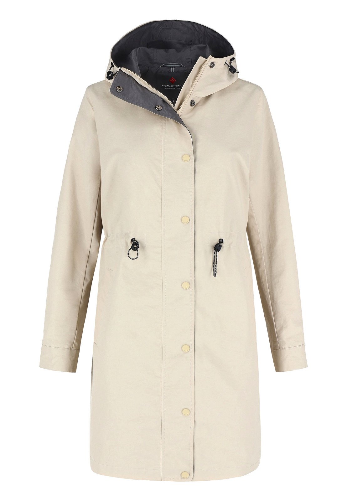 Dámský kabát Volcano Volcano_Coat_J-Dani_L22340-S23_Beige