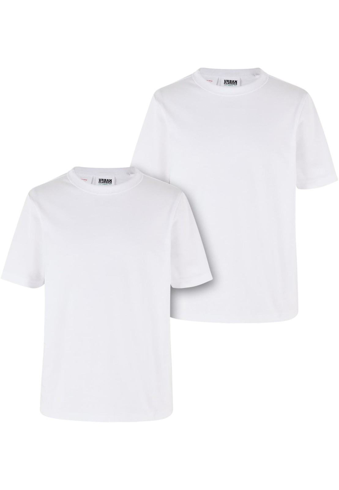 Chlapecké organické základní tričko - 2ks - bílá+bílá