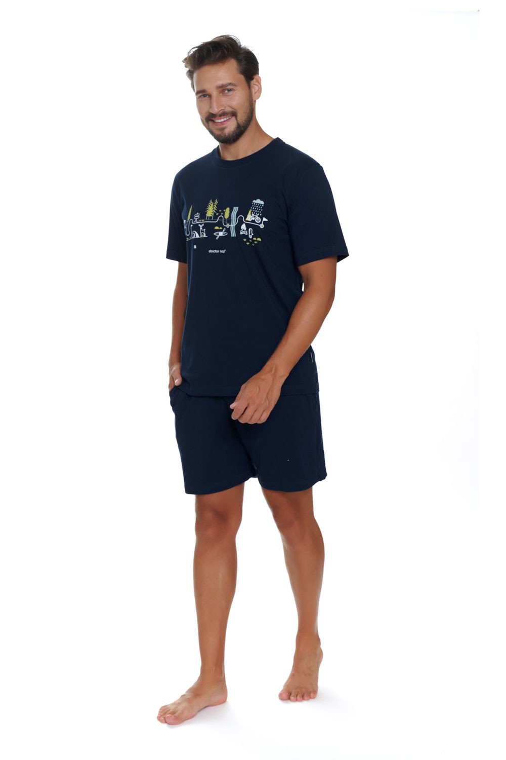 Doctor Nap Man's Pyjamas PMB.5355 Navy Blue