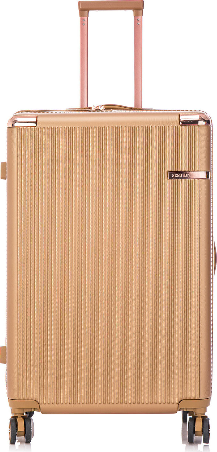 Velký kufr Semi Line T5663-5 Zlatá