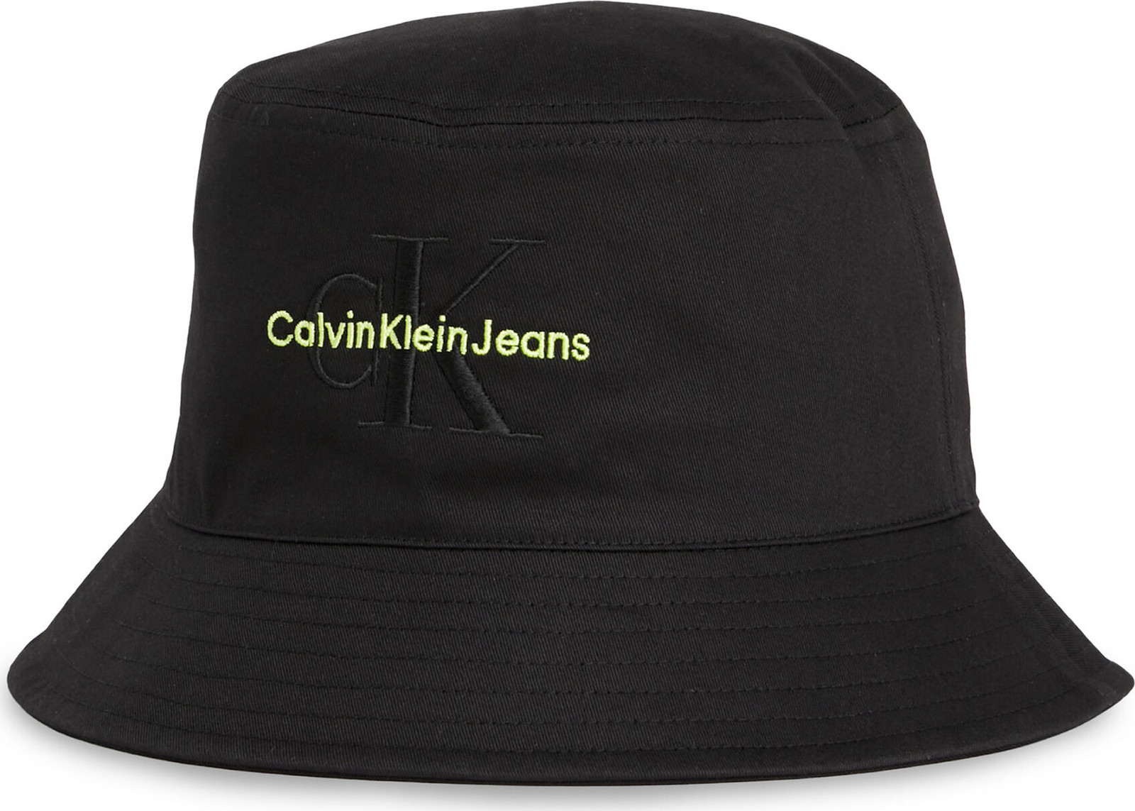 Klobouk Calvin Klein Jeans Monogram Bucket Hat K60K611029 Black/Sharp Green 0GX