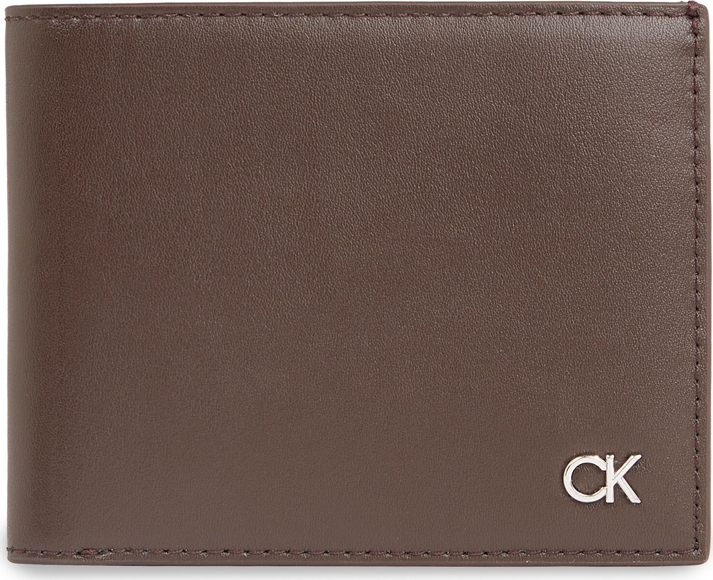 Velká pánská peněženka Calvin Klein Metal Ck K50K511692 Dark Brown Slg BAW