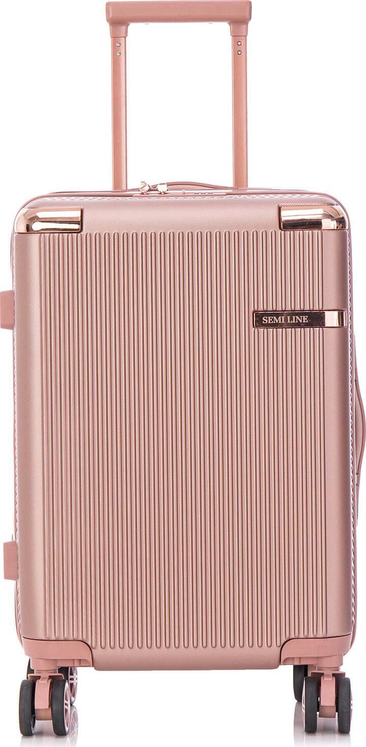 Kabinový kufr Semi Line T5664-3 Růžová