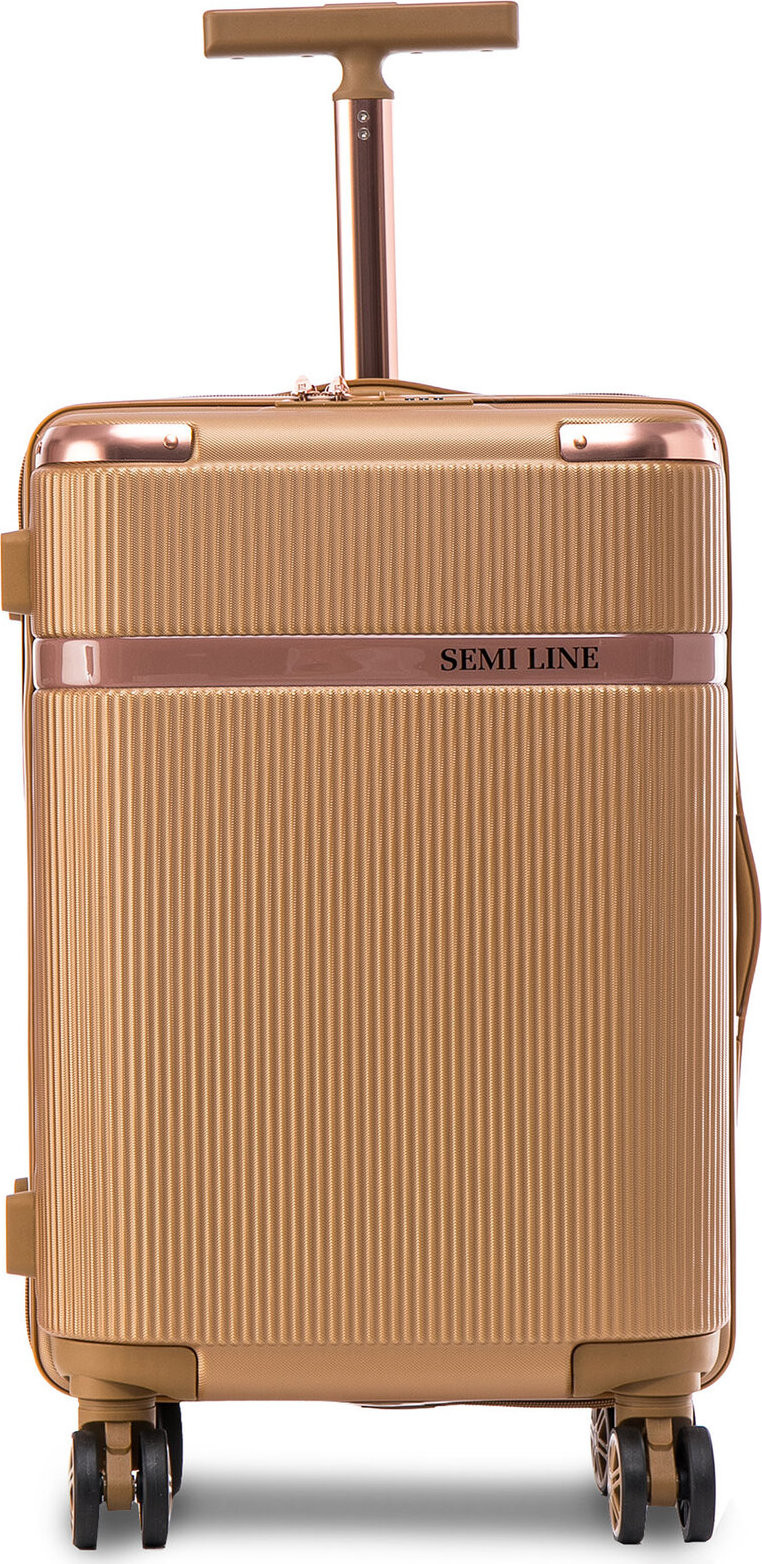 Kabinový kufr Semi Line T5667-2 Zlatá