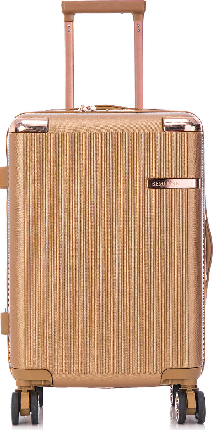 Kabinový kufr Semi Line T5663-3 Zlatá