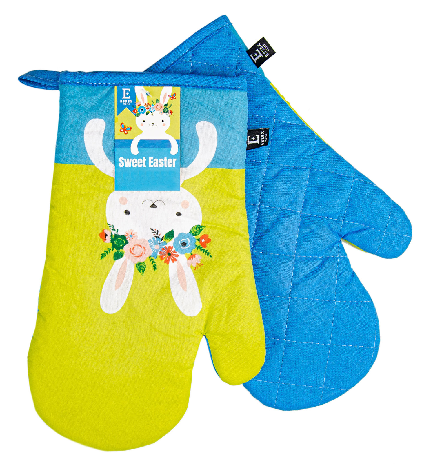 Kuchyňské bavlněné rukavice - chňapky SWEET EASTER 100% bavlna 19x30 cm Balení 2 kusy - levá a pravá rukavice.