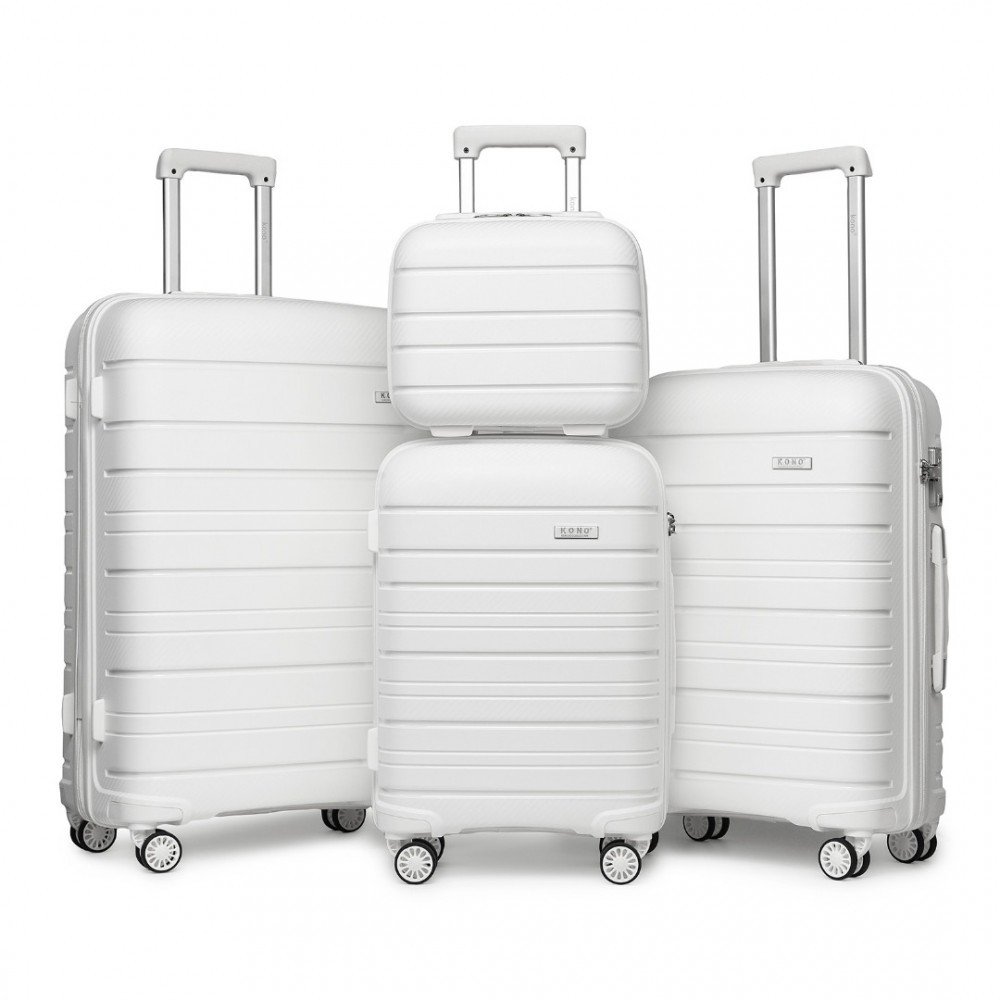 KONO set 4 kufrů Classic Collection - bílá -12L/39L/70L/103L