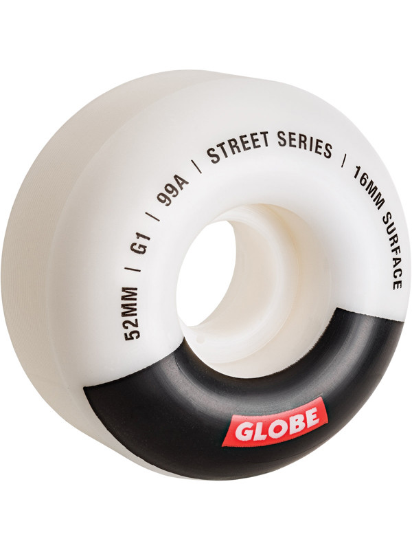 Globe - G1 Street Wheel 52mm 99a White/Black - (sada 4 ks)