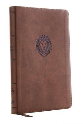 Kjv, Thinline Bible Youth Edition, Leathersoft, Brown, Red Letter Edition, Comfort Print (Thomas Nelson)(Imitation Leather)