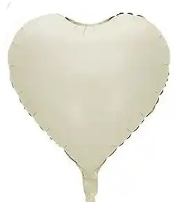 Balónek srdce smetanové 42 cm la griseo