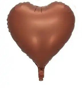 Balónek srdce hnědé 42 cm la griseo