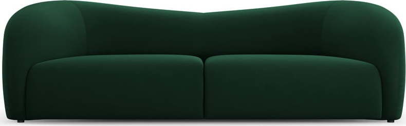 Tmavě zelená sametová pohovka 237 cm Santi – Interieurs 86