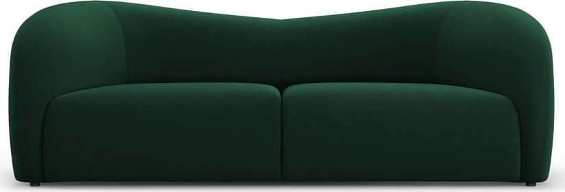 Tmavě zelená sametová pohovka 197 cm Santi – Interieurs 86