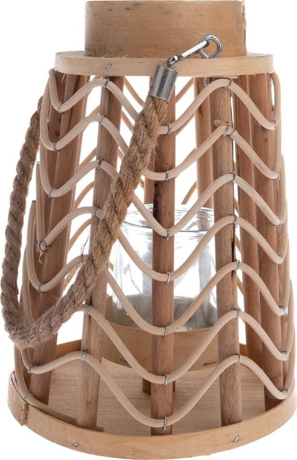 Dřevěná lucerna (výška 25 cm) – Dakls