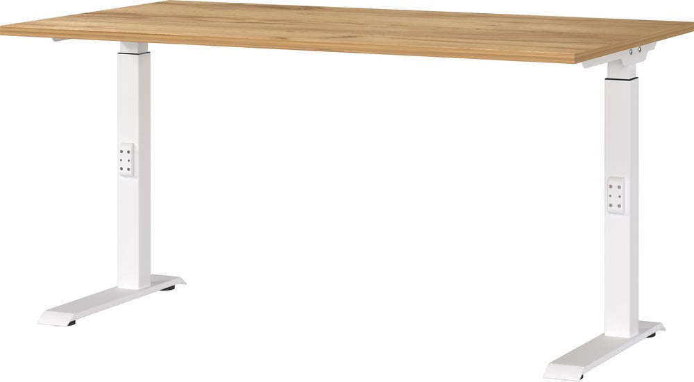 Pracovní stůl s nastavitelnou výškou s deskou v dekoru dubu 80x140 cm Downey – Germania