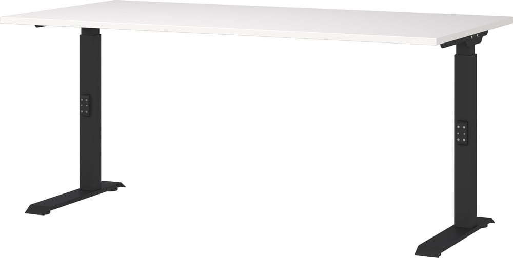 Pracovní stůl s nastavitelnou výškou s bílou deskou 80x160 cm Downey – Germania