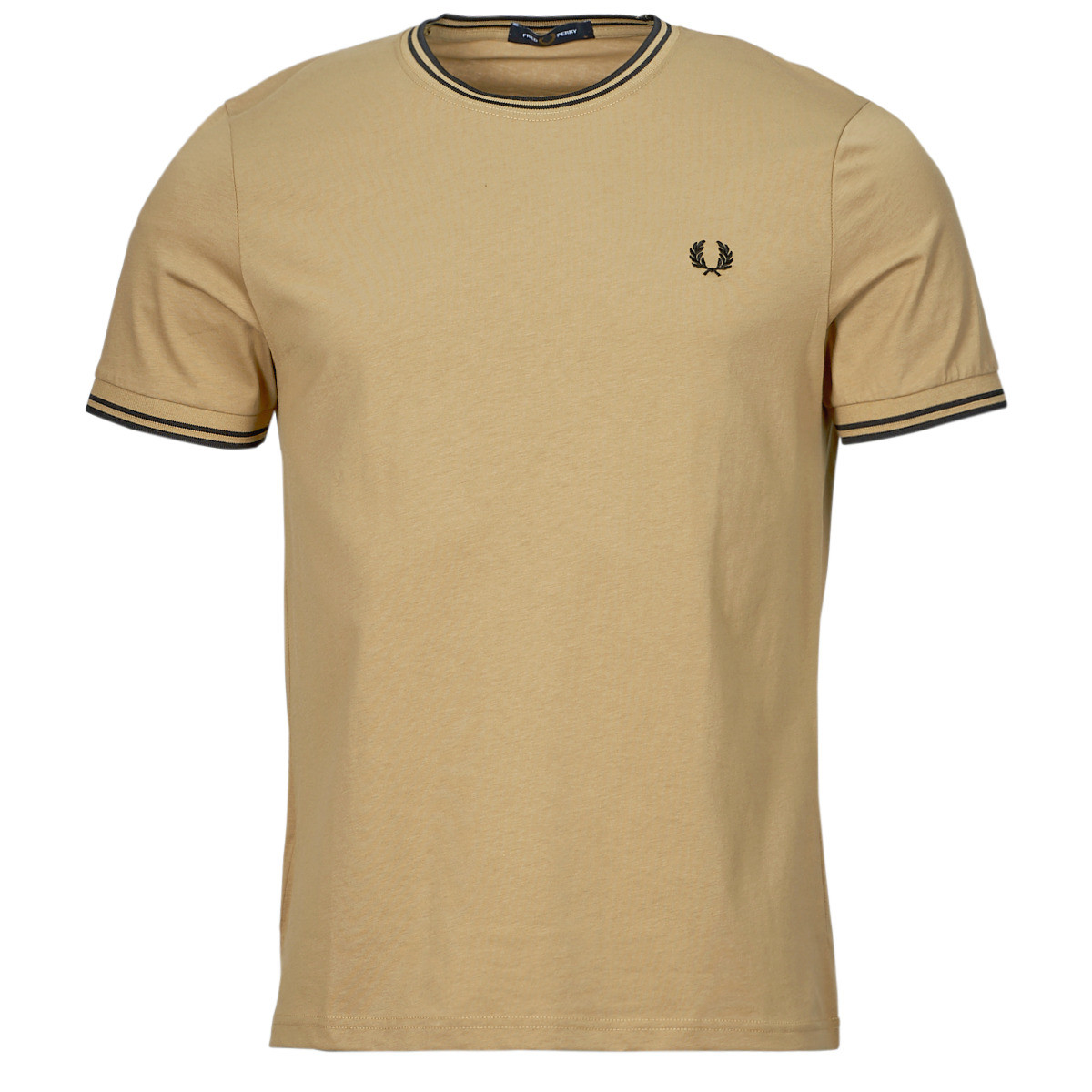 Fred Perry  TWIN TIPPED T-SHIRT  Hnědá