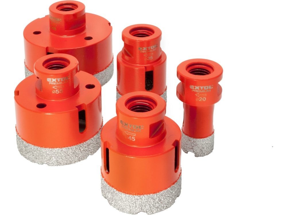 Sada vykružovacích diamantových korunek EXTOL PREMIUM 8802995