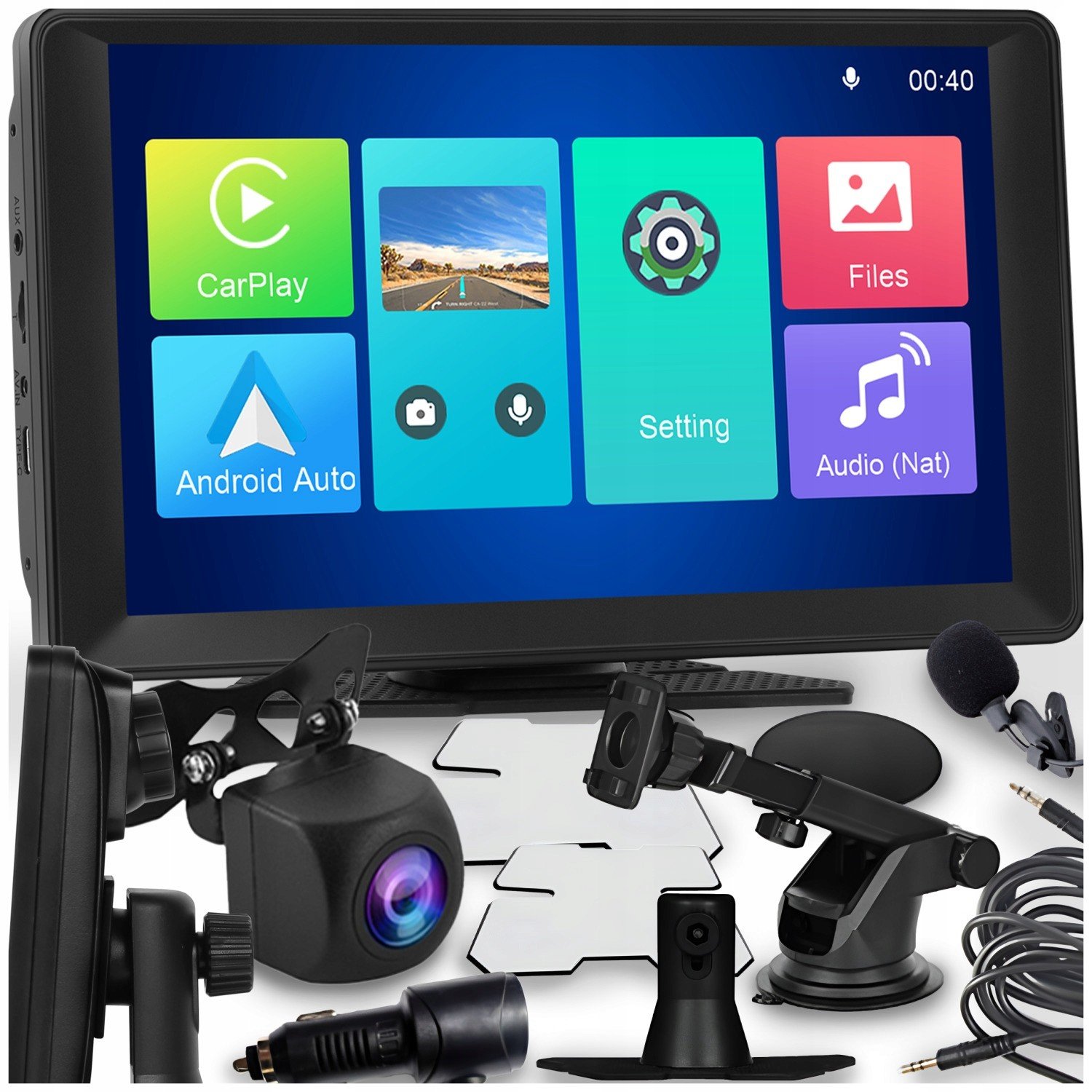 Multimediální Stanice Rádio Monitor Android Auto Carplay Dvr Adas 2 Kamery
