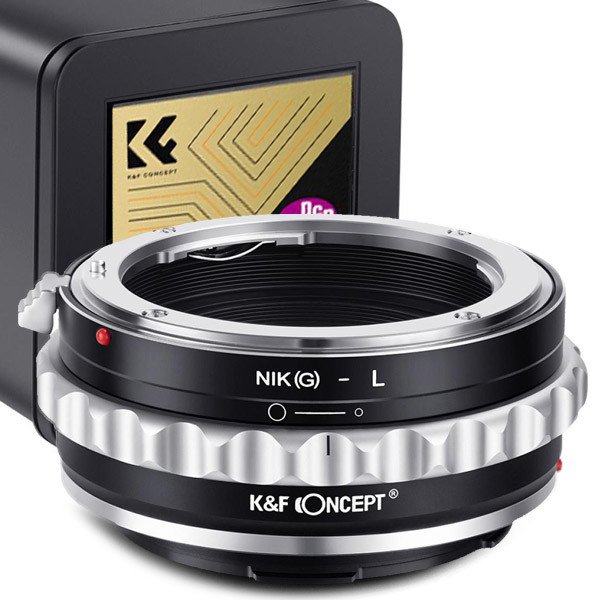 Nikon (g) adaptér na L-mount Leica K&f Concept adaptér verze 2024