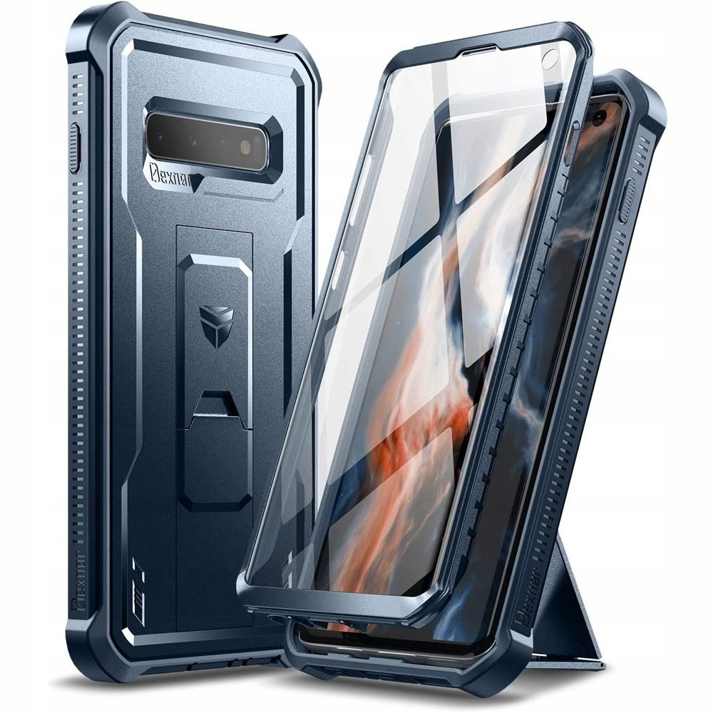 Dexnor Pancéřové Pouzdro pro Samsung Galaxy S10 Shielder Kickstand case s rychlým