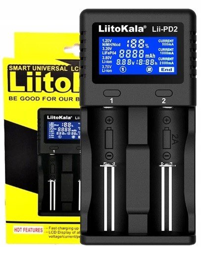 LiitoKala Lii-PD2 Nabíječka Li-IonAA baterií