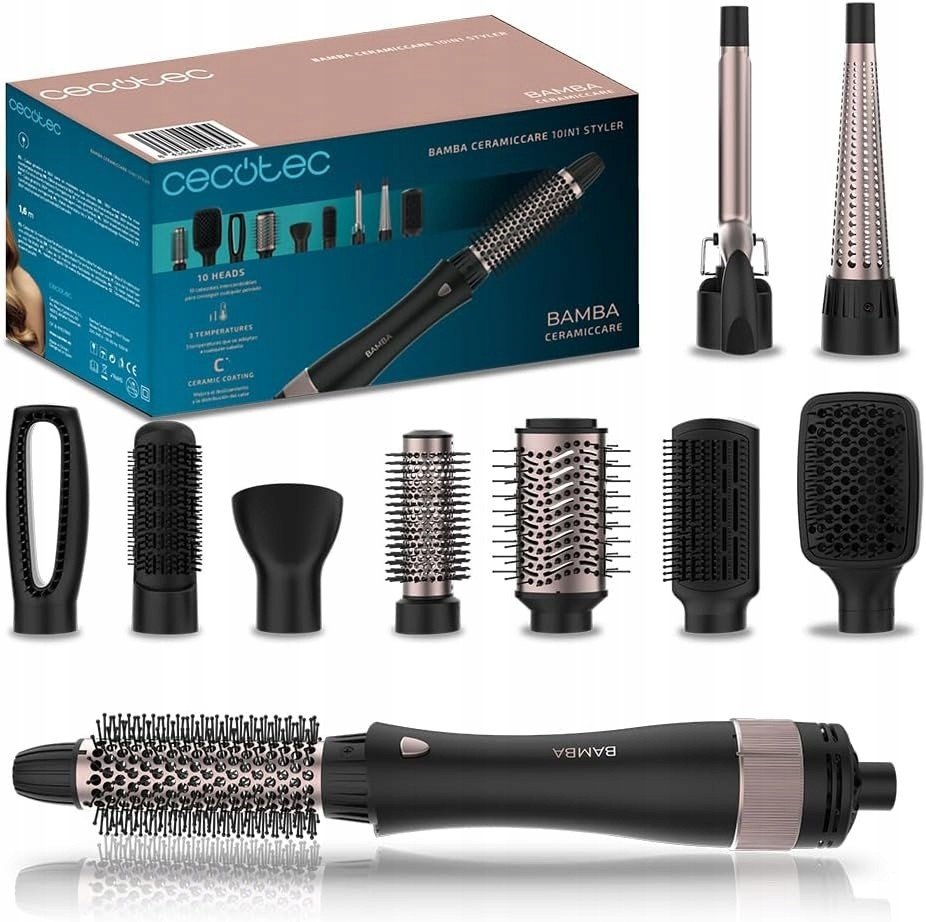 Kulmofén Cecotec Bamba CeramicCare 10v1 Styler