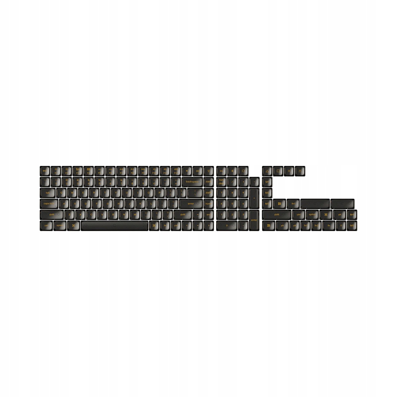 Keychron Průhledné Nízkoprofilové Keycaps Low Profile Lsa Full Set