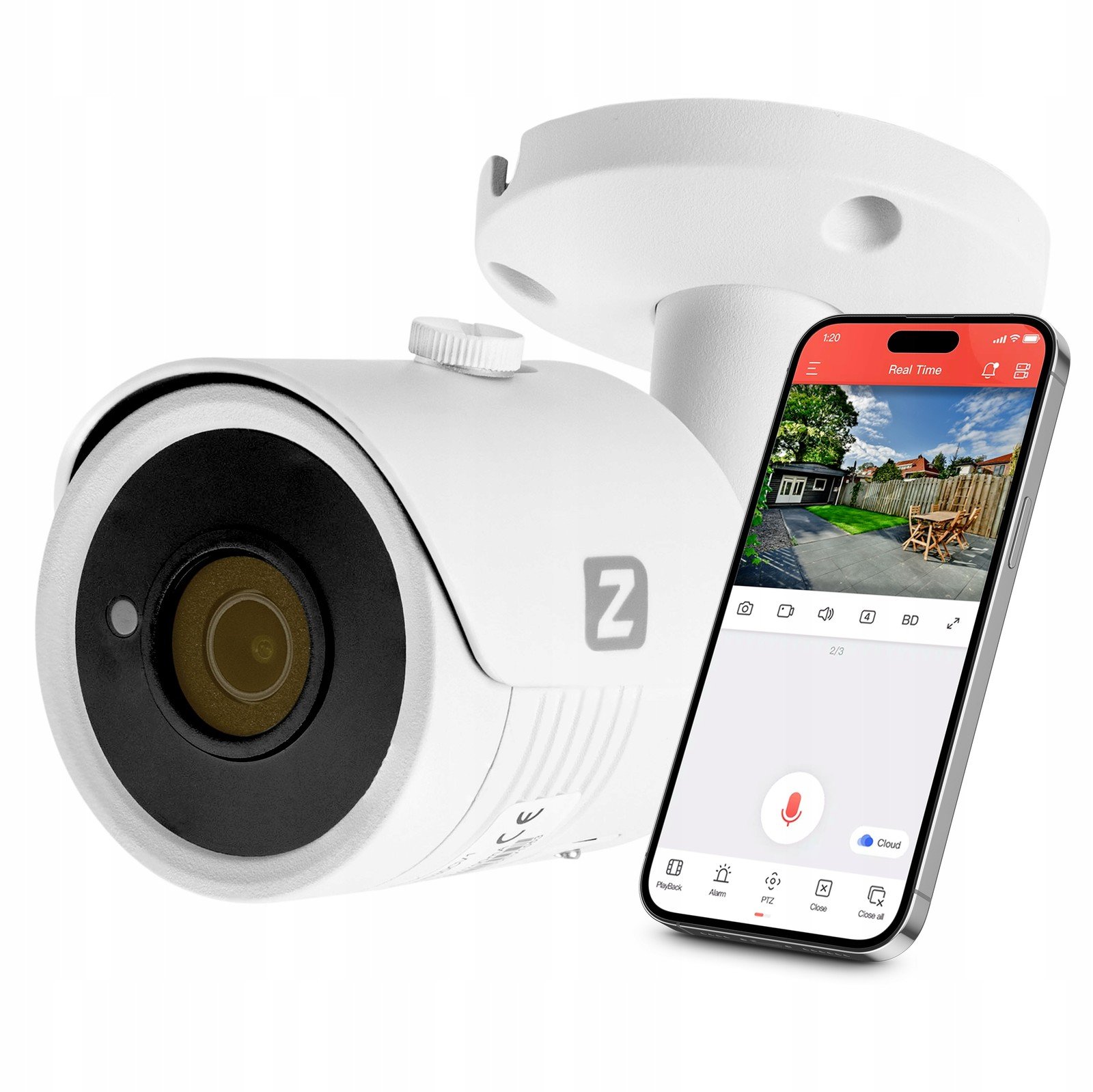 Venkovní Ip PoE kamera B5 5MPx 30m Ir, 2.8mm Audio IP67 Metalová