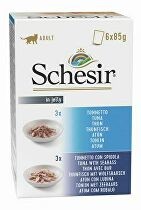 Schesir Cat kapsa Adult Monoprot.tuňák/moř.okoun 6X85g 5 + 1 zdarma