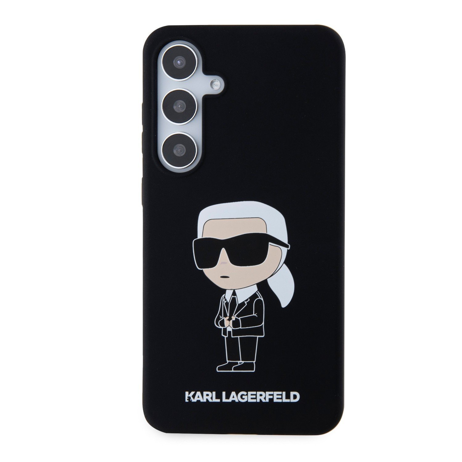 Zadní kryt Karl Lagerfeld Liquid Silicone Ikonik NFT pro Samsung Galaxy S24+, black