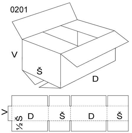 Klopová krabice, velikost Paper, FEVCO 0201, 460 x 330 x 290 mm