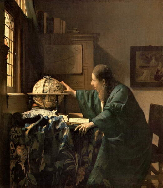 Vermeer, Jan (Johannes) Vermeer, Jan (Johannes) - Obrazová reprodukce The Astronomer, (35 x 40 cm)