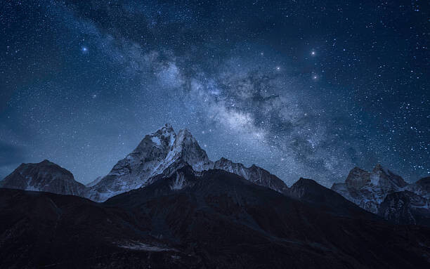 Weerakarn Satitniramai Umělecká fotografie Milky way over Ama Dablam, Sagarmatha NP, Nepal, Weerakarn Satitniramai, (40 x 24.6 cm)