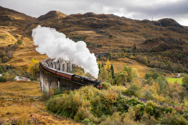 Paul C Stokes Umělecká fotografie The Jacobite Steam train Crossing the, Paul C Stokes, (40 x 26.7 cm)