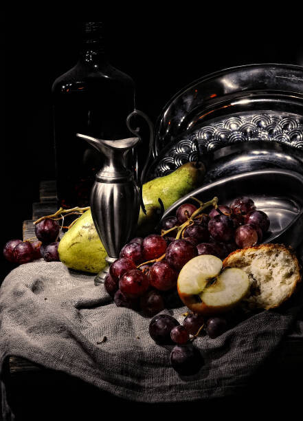 Leonid Sneg Umělecká fotografie artistic still life with fruits and, Leonid Sneg, (30 x 40 cm)