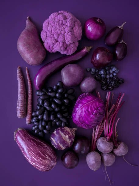 gerenme Umělecká fotografie Purple fruits and vegetables, gerenme, (30 x 40 cm)