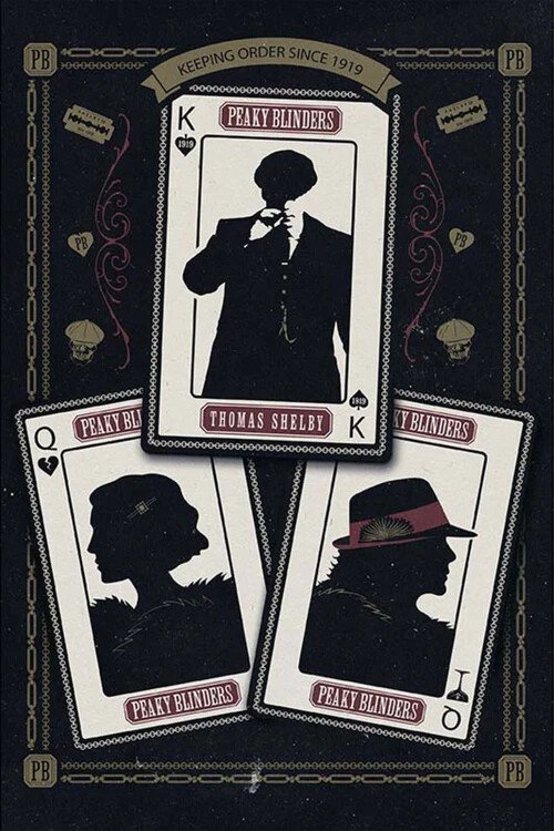 ABY STYLE Plakát, Obraz - Peaky Blinders - Cards, (61 x 91.5 cm)