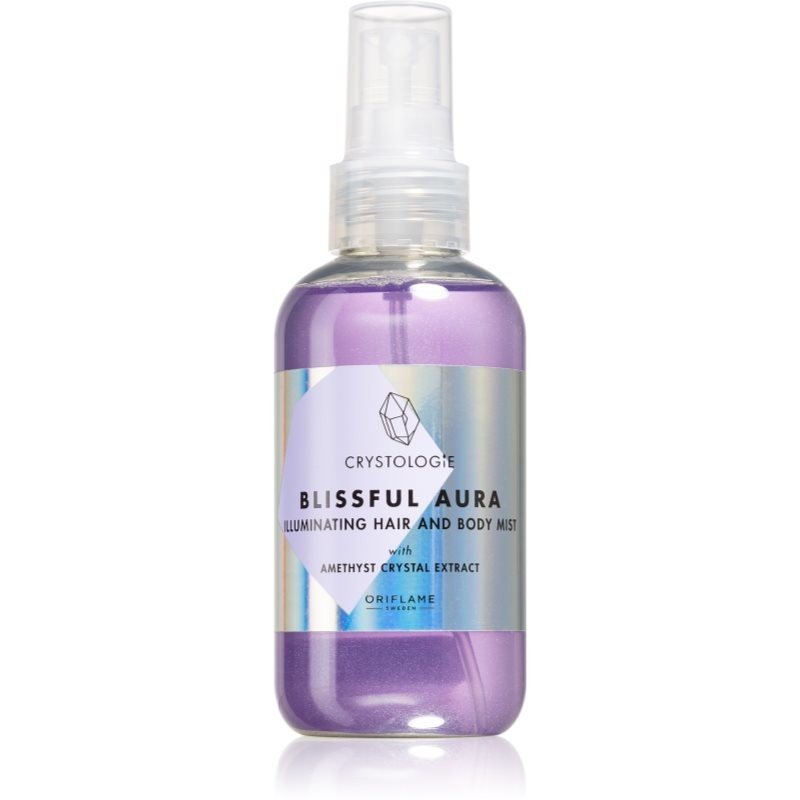 Oriflame Crystologie Blissful Aura parfémovaný sprej na tělo a vlasy se třpytkami 150 ml