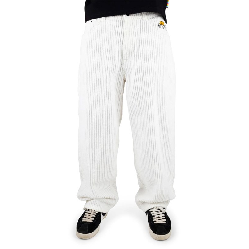 kalhoty HOMEBOY - X-Tra Ghost Cord White (WHITE-11) velikost: 30/32