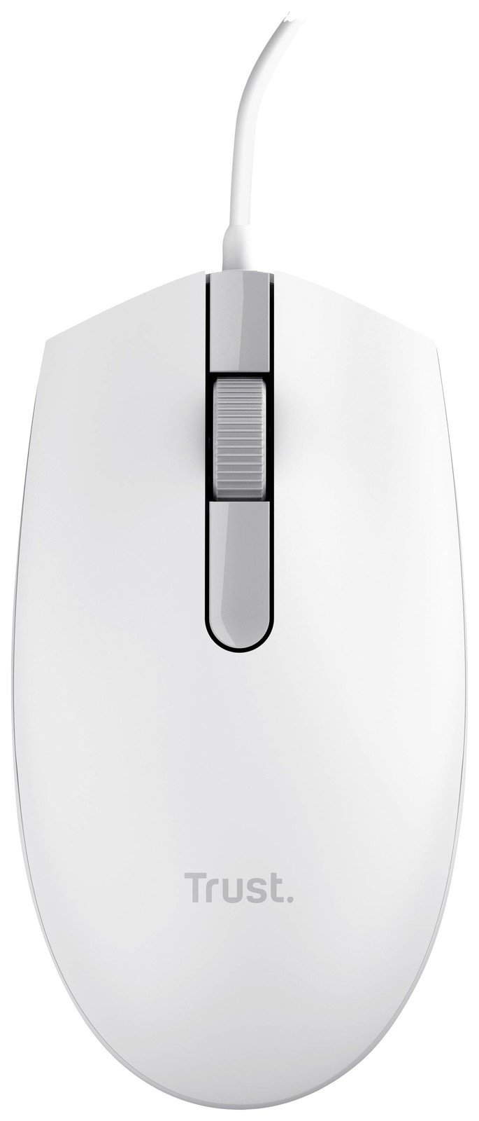 Trust TM-101W drátová myš USB optická bílá 3 tlačítko 1200 dpi integrovaný scrollpad