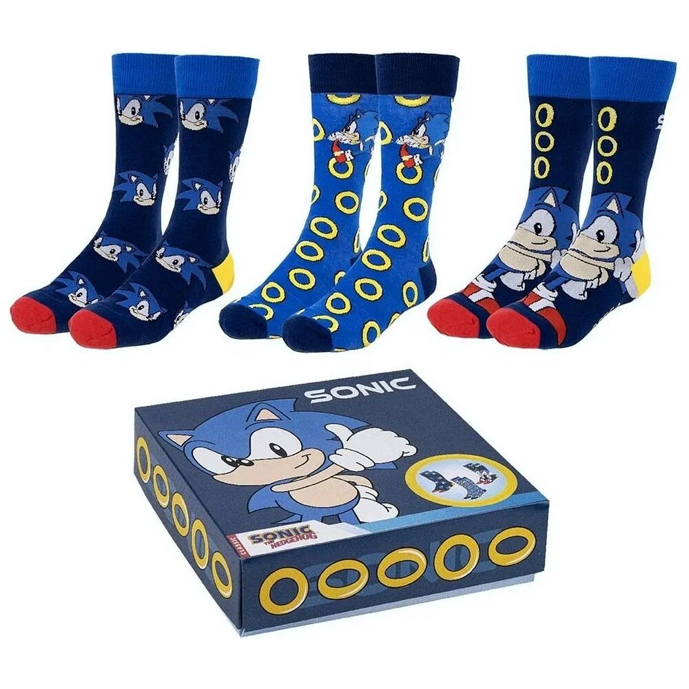 Cerda ponožky - Sonic 40/46 (3 páry)