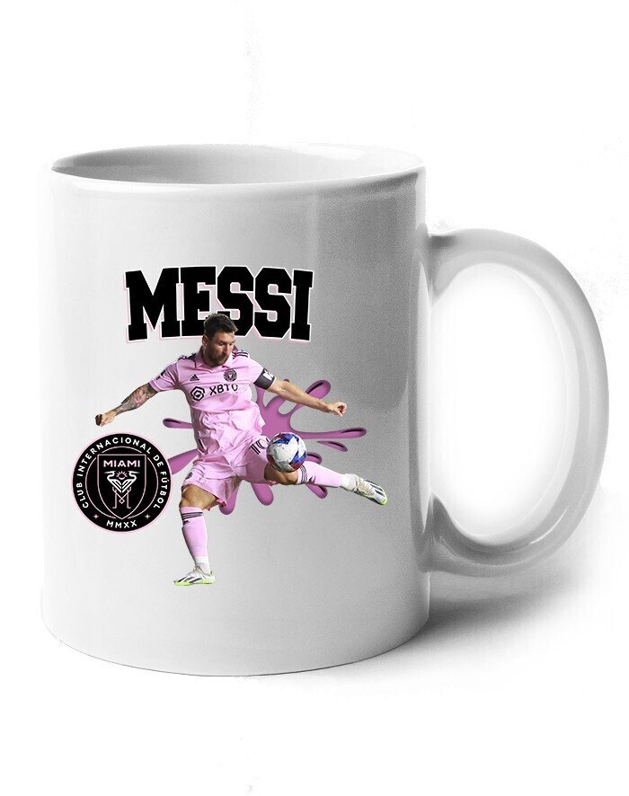 Keramický hrnek s potiskem Lionel Messi -  hrnek pro milovníky fotbalu