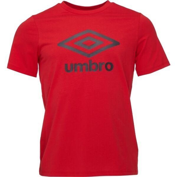 Umbro LARGE LOGO TEE ESSENTIALS Pánské triko, červená, veľkosť XXL