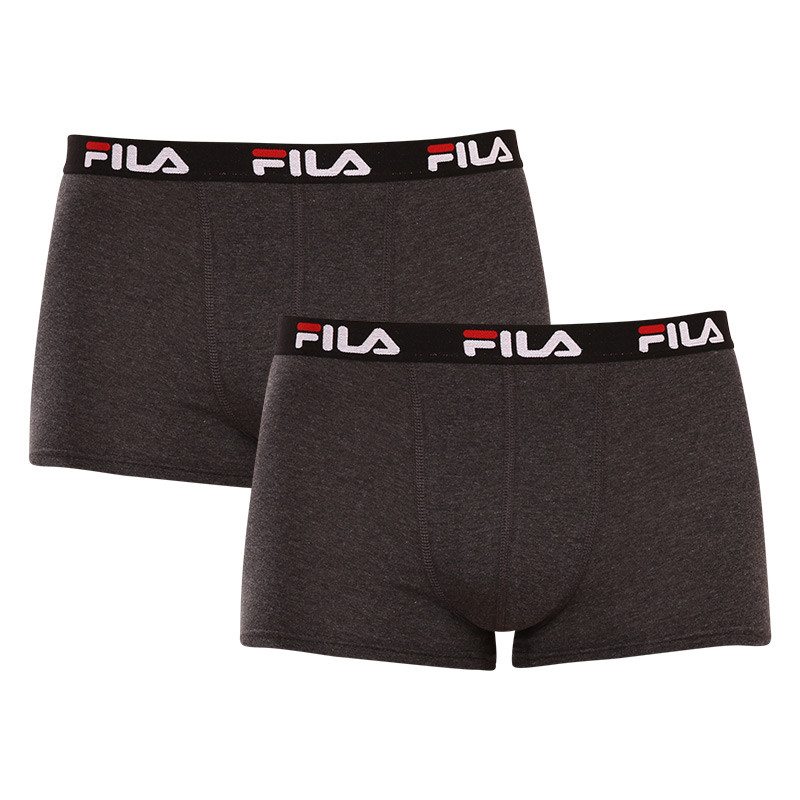 2PACK pánské boxerky Fila šedé (FU5141/2-248) XL