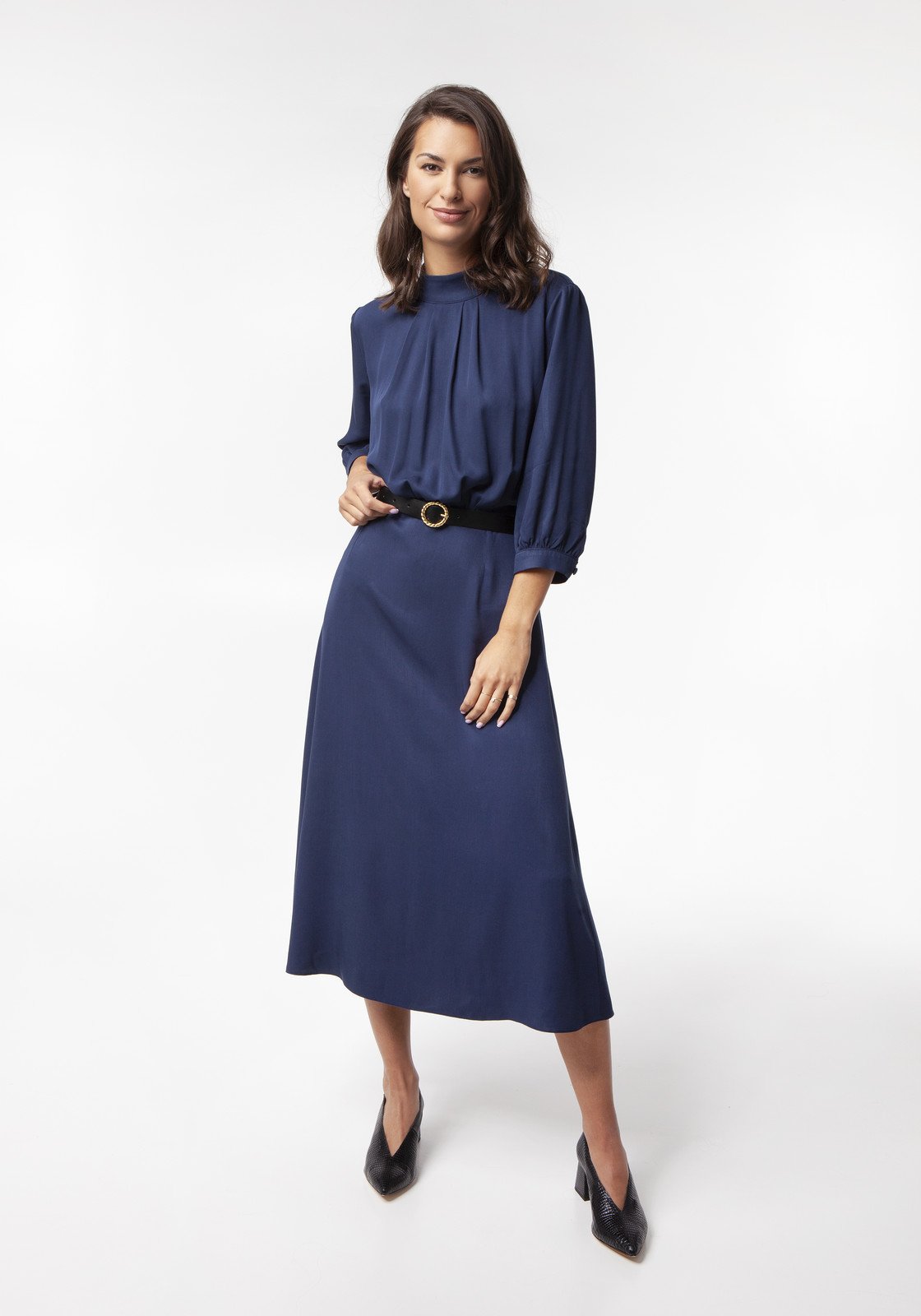 Benedict Harper Woman's Dress Irene Navy Blue