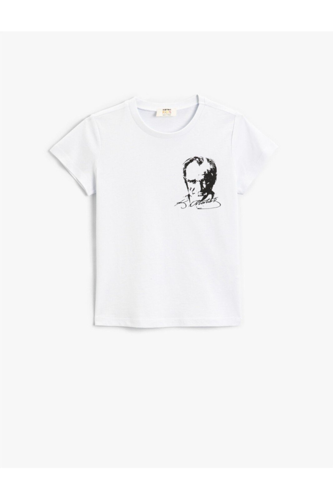 Koton Atatürk Printed Short Sleeve T-Shirt Cotton