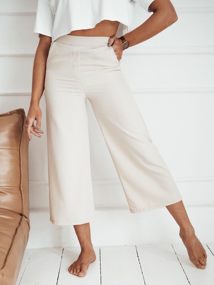 Dámské kalhoty PERTH, světle béžové, Dstreet